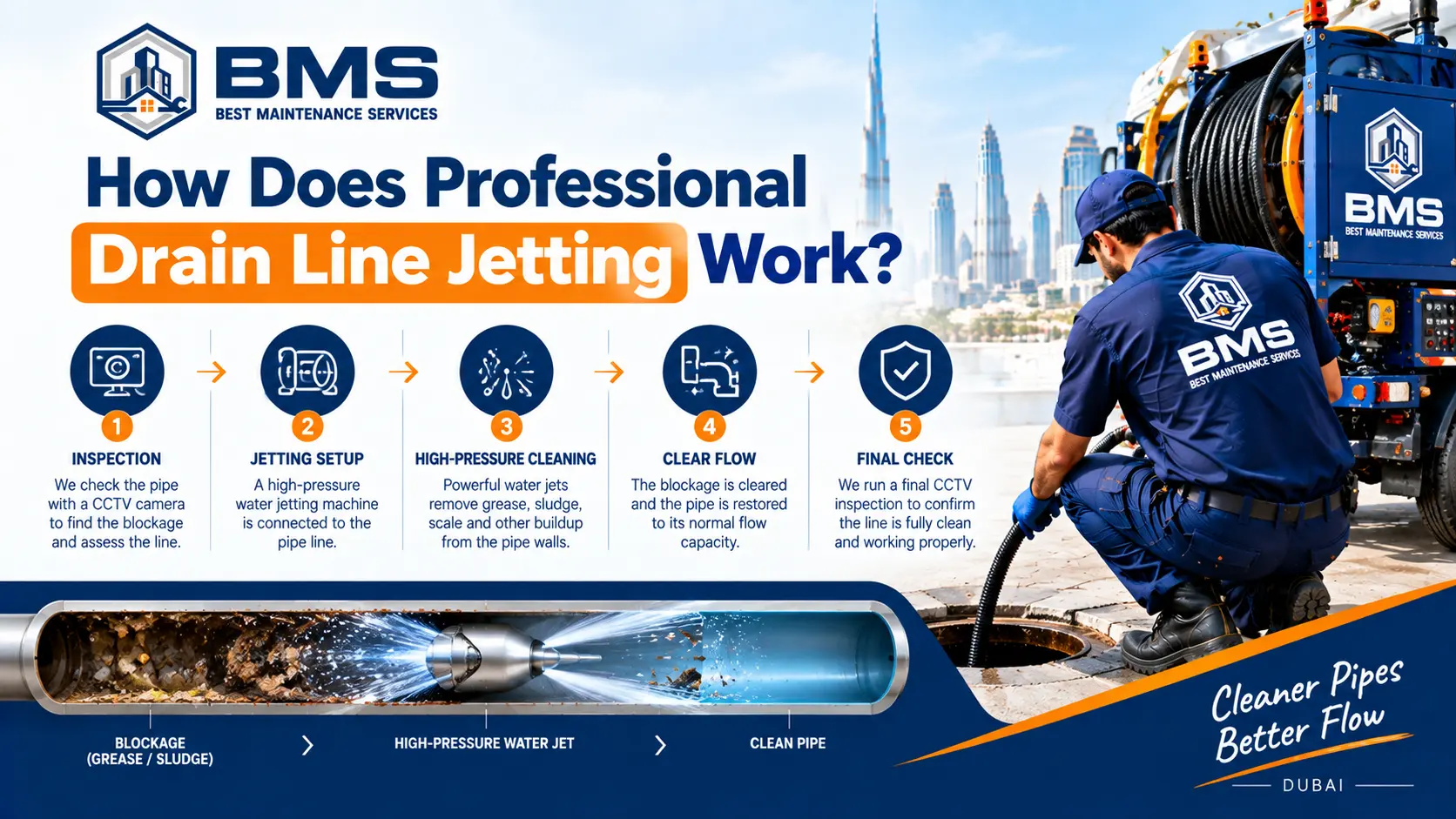 How Does Professional Drain Line Jetting Work?