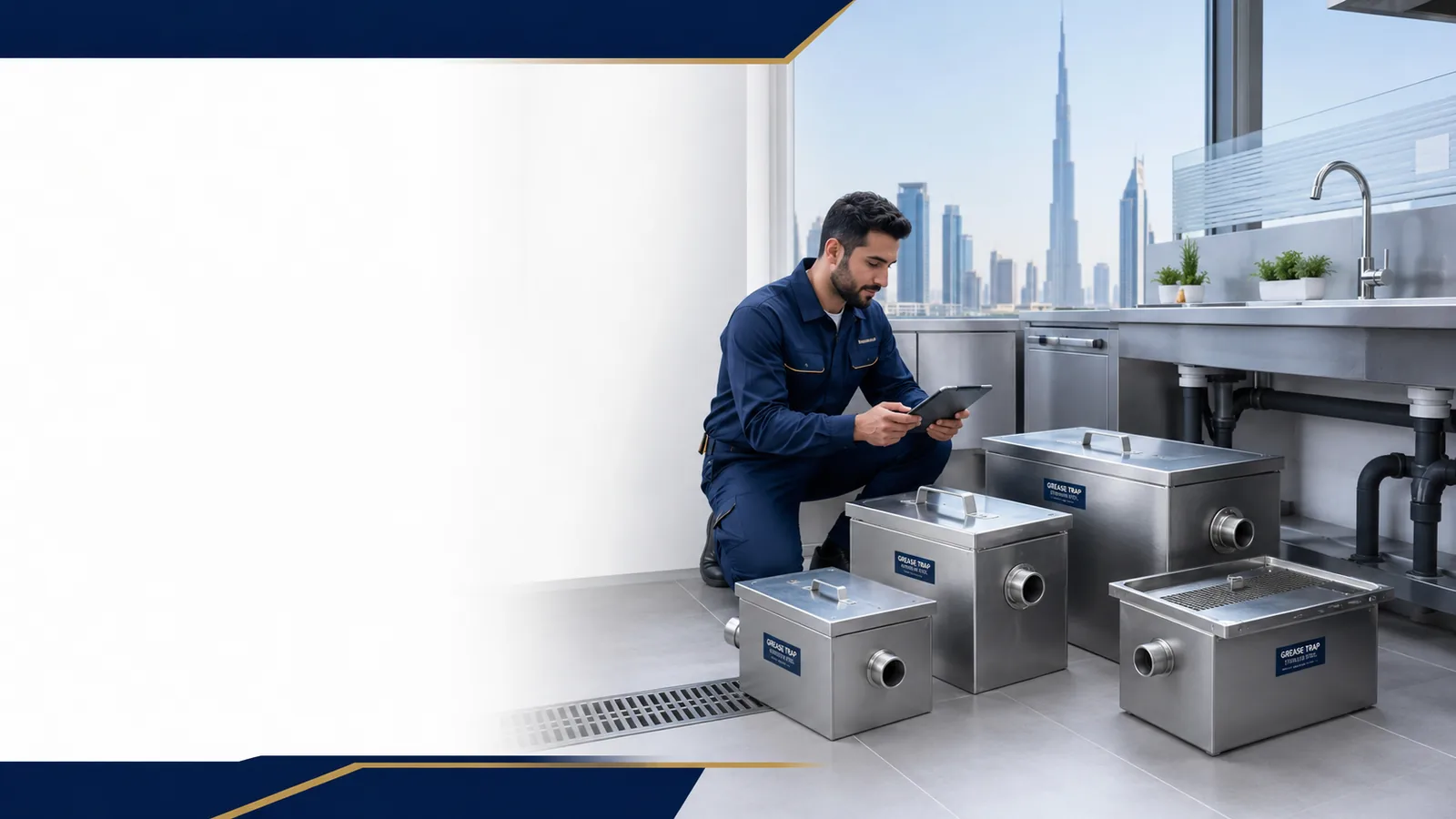 Grease trap supply buyer guide for Dubai commercial kitchens
